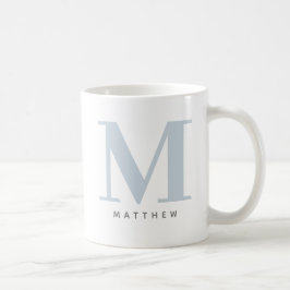 Moderner überarbeiteter Mit Monogramm Erstkaffee & Kaffeetasse