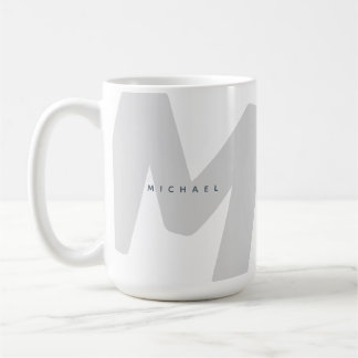 Moderner überarbeiteter Mit Monogramm Erstkaffee & Kaffeetasse