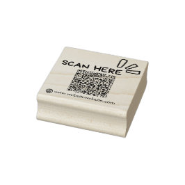 Moderner und einfacher QR-Code Modernes Business Gummistempel