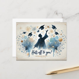 moderner und minimalistischer Abschluss Postcard Postkarte