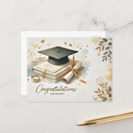 moderner und minimalistischer Abschluss Postcard Postkarte