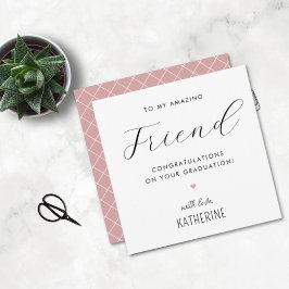 Moderner und Niedlicher Abschluss Karte