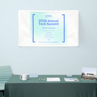 Moderner Unternehmens-Tech-Summit-Event-Banner - 2 Banner