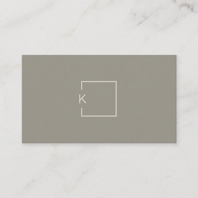 Moderner Unternehmer mit Minimalistischer Architek Visitenkarte (Vorderseite)