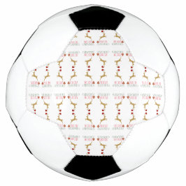 Moderner Urlaubs-Fußballball Weihnachten Fußball