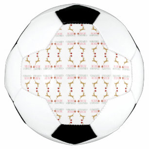 Moderner Urlaubs-Fußballball Weihnachten Fußball