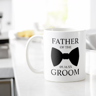 Moderner Vater der Braut Bowtie Kaffeetasse