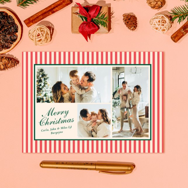 Moderner Vertikaler Streifen 3 Foto Weihnachten (Von Creator hochgeladen)