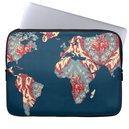 Moderner viktorianischer Weltreisend-Fall der Laptop Sleeve