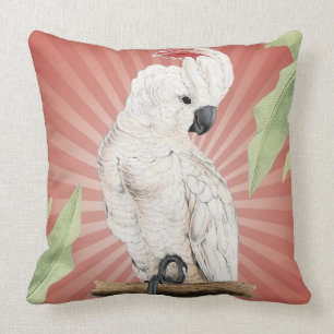 moderner Vintager Cockatoo Kissen