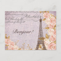 Moderner Vintager Eiffelturm Paris Frankreich