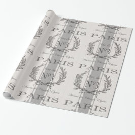 Moderner Vintager Franzose-Paris-Kornbeutel Geschenkpapier