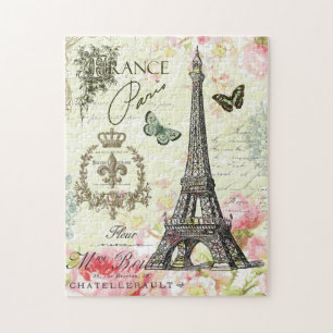 moderner Vintager Franzoseeiffel-Turm