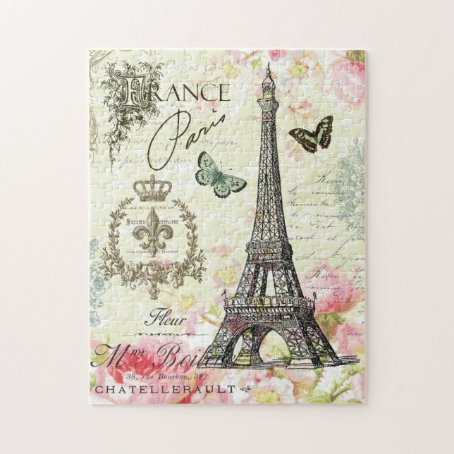 moderner Vintager Franzoseeiffel-Turm (Vertikal)