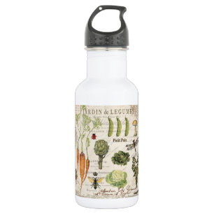 moderner Vintager französischer Gemüsegarten Edelstahlflasche