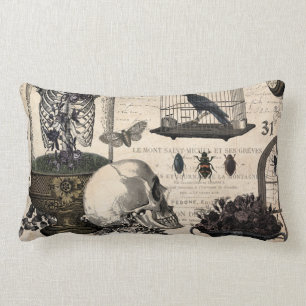 Moderner Vintager Halloween-Garten Lendenkissen