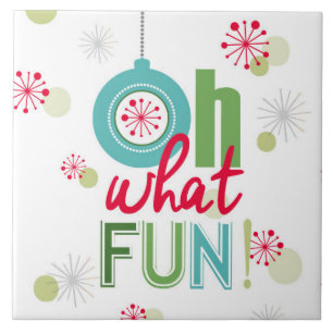 moderner Vintager Retro-Weihnachtsbegriff Fliese