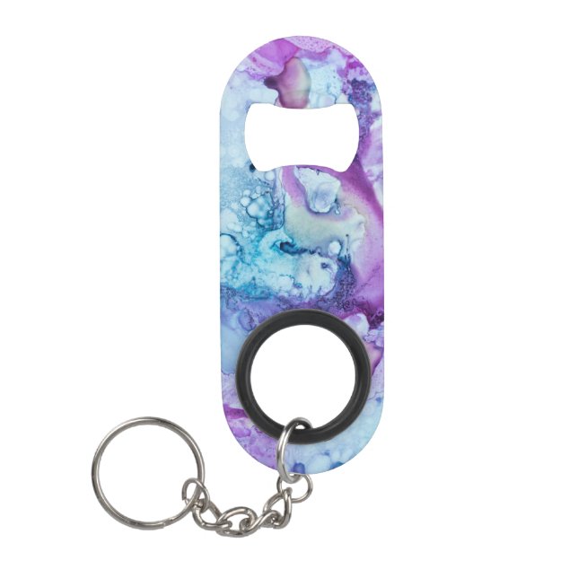 *~* moderner violetter blauer lila mini flaschenöffner (Vorderseite)
