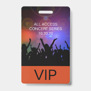 Moderner VIP All Access Concept Pass Ausweis