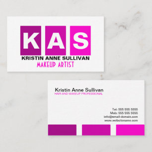 Moderner Visagist Visitenkarte