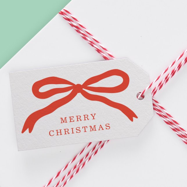 Moderner, von Hand gezeichnet Weihnachtsurlaub in  Geschenkanhänger (Von Creator hochgeladen)