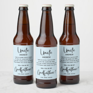Moderner Vorschlag für den Großvater aus Marmor Bierflaschenetikett