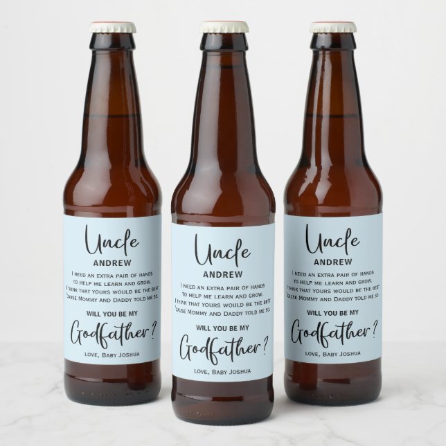 Moderner Vorschlag für den Großvater aus Marmor Bierflaschenetikett (Flaschen)