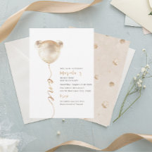 Moderner Wasserfarbenbär zum Geburtstag