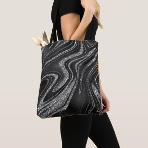 Moderner Wave Glitzer Tasche