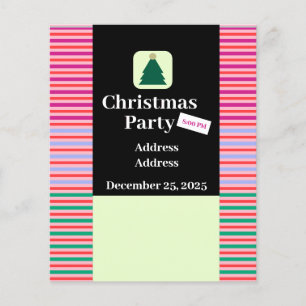 Moderner Weihnachts-Party Flyer