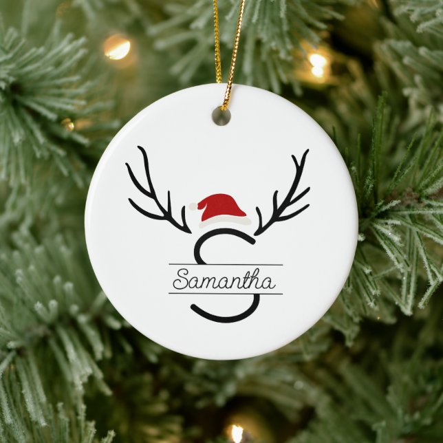 Moderner Weihnachtsbaum Antler Weihnachtsbaum Indi Keramik Ornament (Baum)