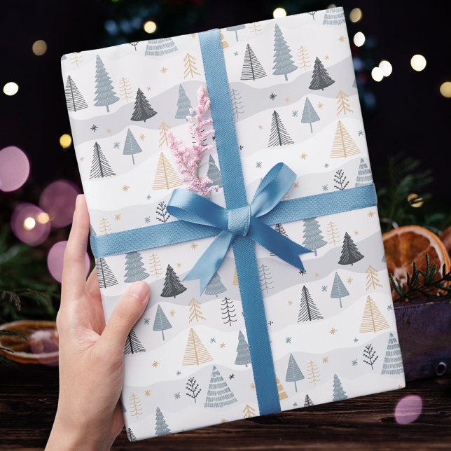 Moderner Weihnachtsbaum Geschenkpapier (Von Creator hochgeladen)