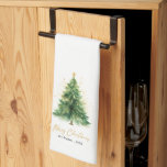 Moderner Weihnachtsbaum Geschirrtuch<br><div class="desc">Bringen Sie Ihrem Zuhause mit dem modernen Watercolor Christmas Pine Tree Kitchen Handtuch den Charme Ihres Urlaubs! Dieses hübsch bemalte Kiefernbaum verleiht der Küchendekoration eine subtile, festliche Touch. Ideal für das Backen oder den Alltag, kombiniert es Stil mit Funktion und macht es zu einem angenehmen Akzent und praktischer Ergänzung Ihres...</div>