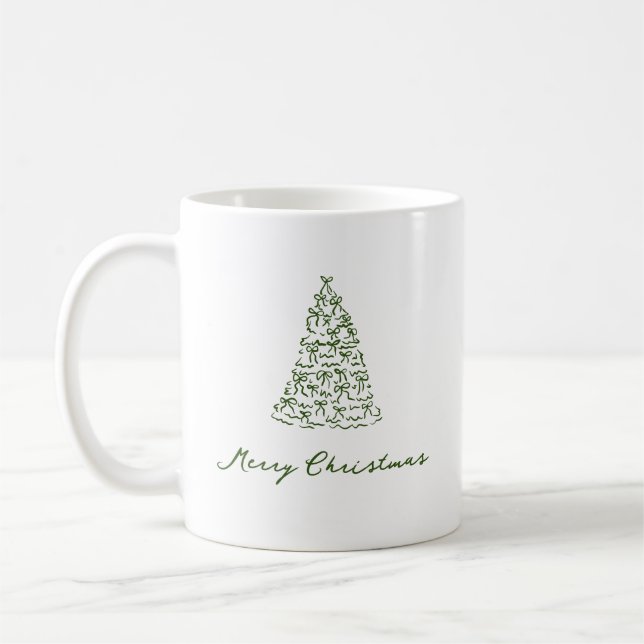 Moderner Weihnachtsbaum Kaffeetasse (Links)