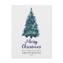 Moderner Weihnachtsbaum mit schneebedecktem Grün