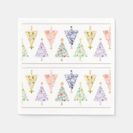 Moderner Weihnachtsbaum Napkins Serviette