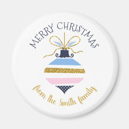 Moderner Weihnachtsbaum Personalisiert Magnet