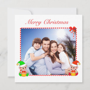 Moderner Weihnachtself & benutzerdefiniertes Famil