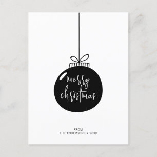 Moderner Weihnachtsfeiertag Postkarte