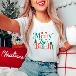 Moderner Weihnachtsfrost & Bright-T - Shirt