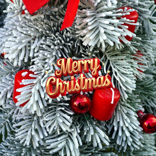 Moderner Weihnachtskranz Ornament Karte (Von Creator hochgeladen)