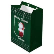 Moderner Weihnachtsmann frohe Weihnachten
