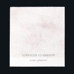 Moderner, weiß gebürsteter Marmor personalisiert Notizblock<br><div class="desc">Modernes,  elegantes Notizblock mit gebürstetem weißem Marmor. Sie können es personalisieren und Ihren eigenen Namen und Text hinzufügen.</div>