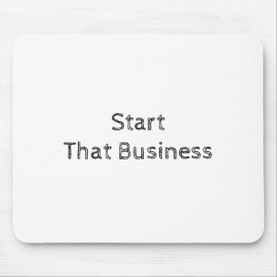 Moderner, weißer, inspirierender Motivierend Text Mousepad