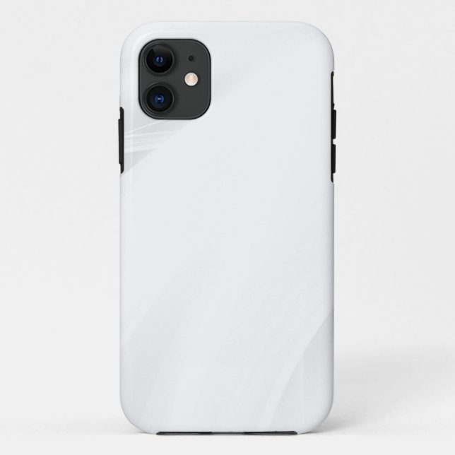 Moderner weißer Marmor Case Mate Tough Apple (Rückseite)