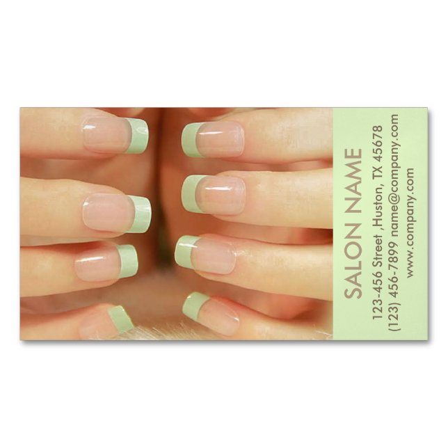 Moderner WELLNESS-CENTER Beauty Salon Magnetische Visitenkarte (Vorderseite)