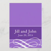 Moderner Wirbel, der Einladungs-lila Flieder