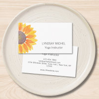 Moderner Yoga-Lehrer für Sonnenblumen