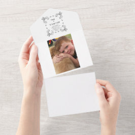 Modernes 2. Geburtstags-Foto All In One Einladung