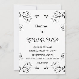 Modernes 2. Geburtstags-Foto Feiertagskarte